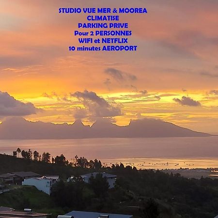 Studio Vaimiti Pour 2 Personnes Vue Mer Et Moorea Faaa Екстериор снимка